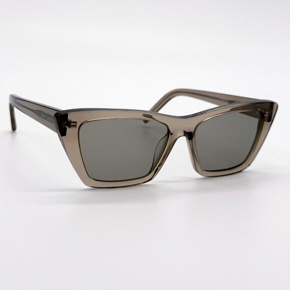 NEW SAINT LAURENT SL276 MICA 043 SUNGLASSES WOMEN BROWN SQUARE SL 276 MICA 043 - Picture 6 of 12